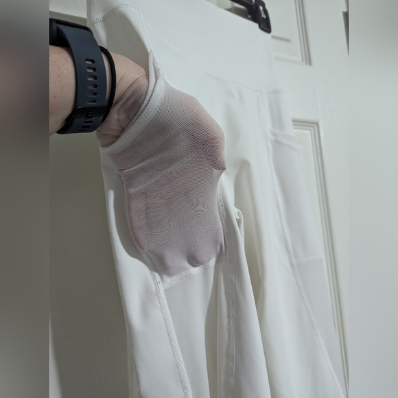 Aerie Offline Goals 7/8 Legging White Mesh Details High Waist Medium - Picture 4 of 9